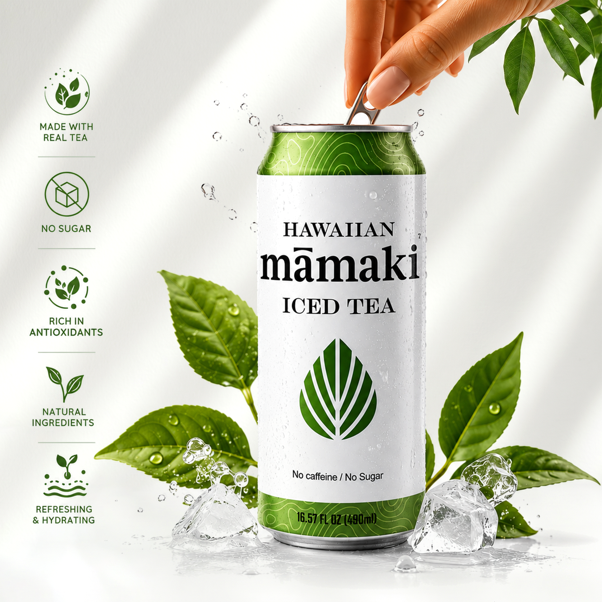 Mamaki Iced Tea 6pack - 100% Brewed Hawaiian Mamaki 16.5oz can