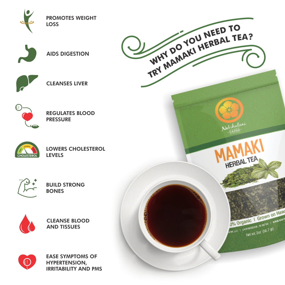 Mamaki Tea - Hawaiian Organic Caffeine Free