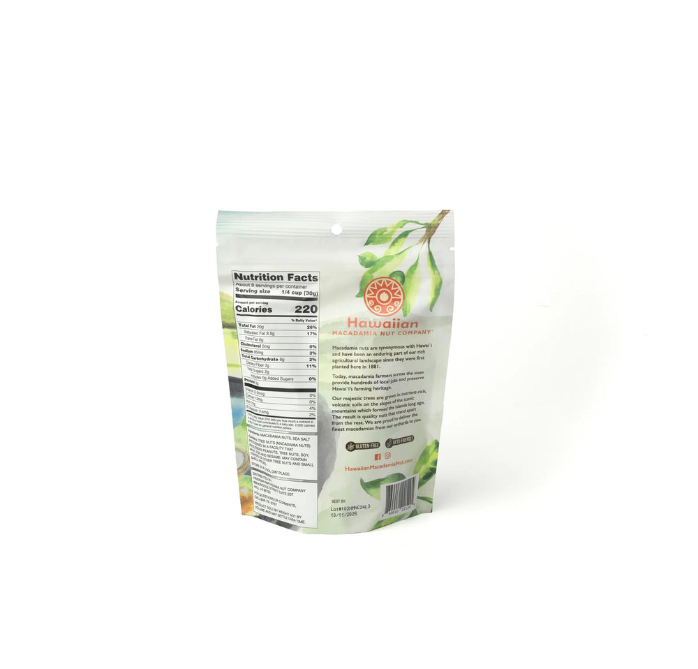 MACADAMIA NUTS! 8oz Salted Resealable Bag