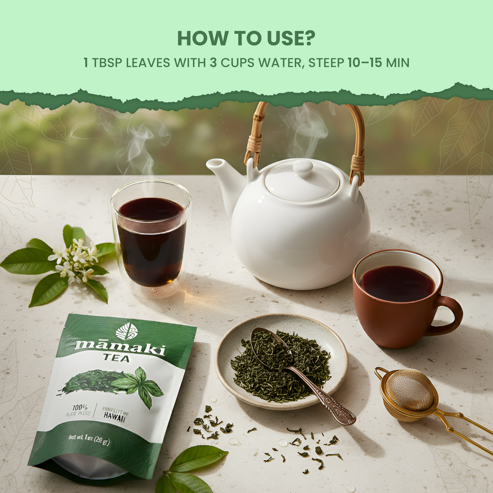 Mamaki Tea - Hawaiian Organic Caffeine Free