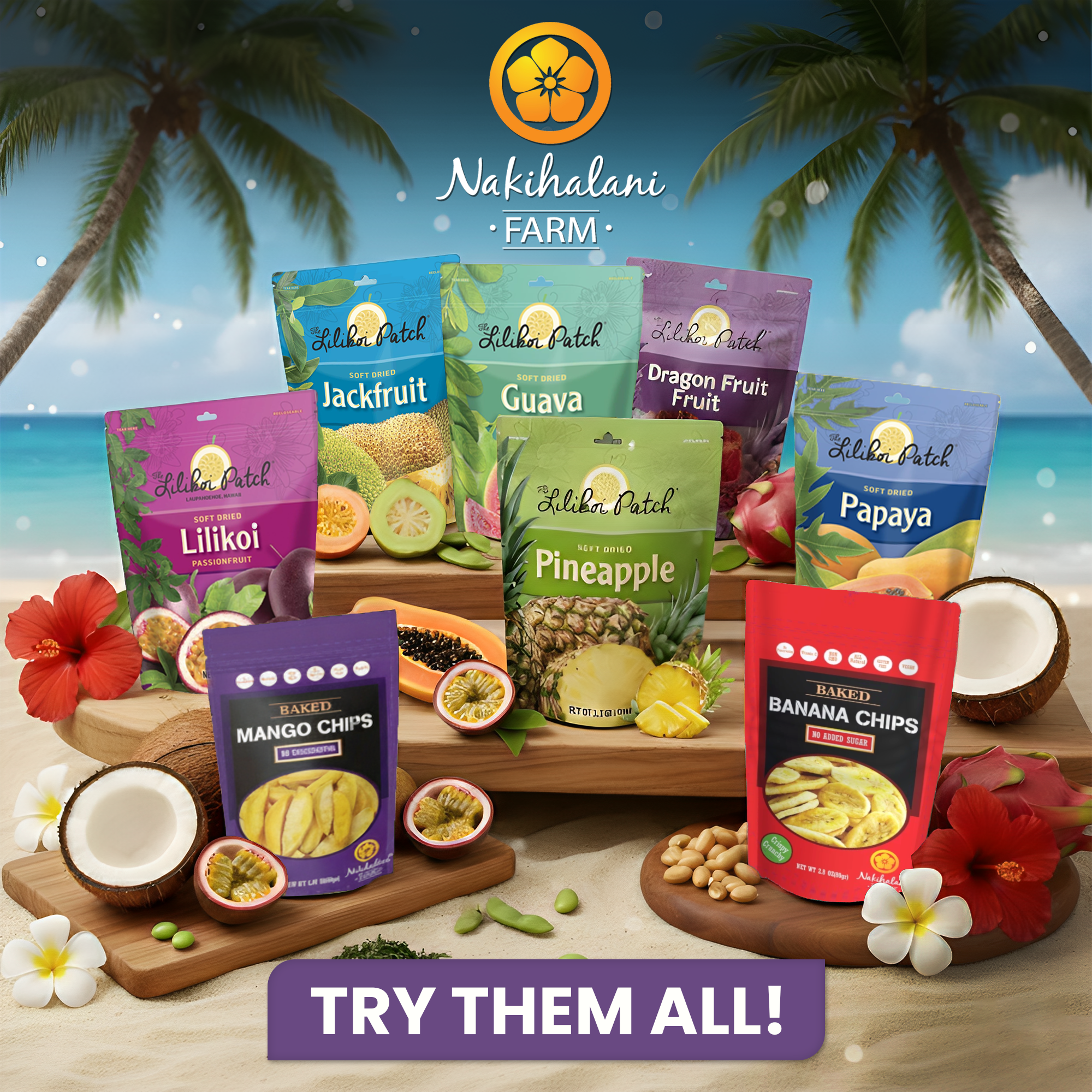 MANGO Preservative Free - 10ct Snack Packs 7oz – Nakihalani Farm