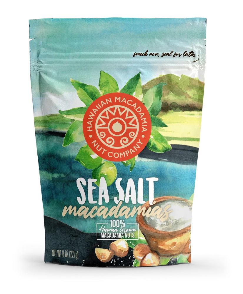 MACADAMIA NUTS! 8oz Salted Resealable Bag
